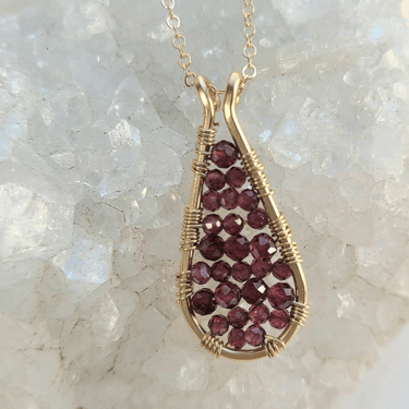 James + Jezebelle | Caisson Necklace | Garnet