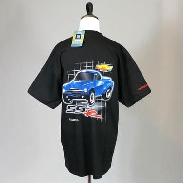 Vintage NWT Chevrolet SSR T-Shirt - Official Licensed General Motors Chevy Car Truck Tee - Black - Size L Large 