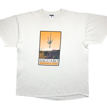 Vintage 90s/Y2K Saguaro National Park Double Sided Cactus Graphic T-Shirt Size Large/XL 