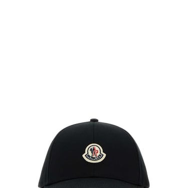 Moncler Men Black Cotton Baseball Cap