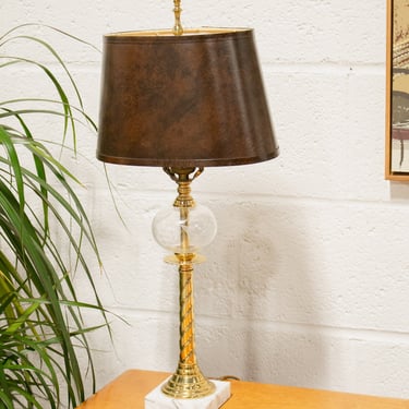 Regency Table Lamp Handblown Glass