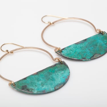 Avery Patina Earrings -Large