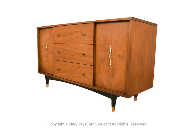 Mid-Century Credenza Dresser Cabinet 
