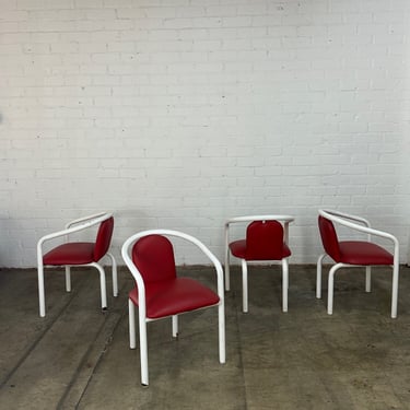 Post Modern Tubular Chairs - set of 4 