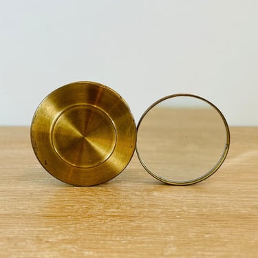 Vintage Brass Magnifying Glass Flip Out Pocket Size 