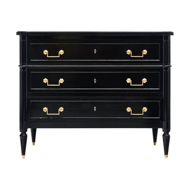 Ebonized Louis XVI Style Petite Chest