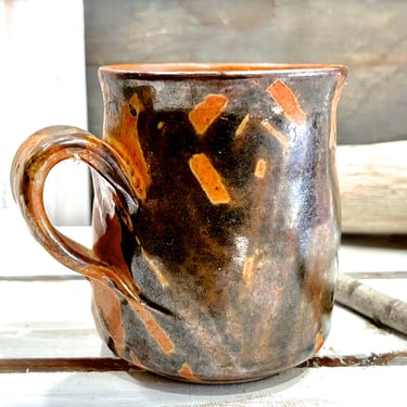 VINTAGE: Signed Studio Glazed Pottery Cup - Mug - Handcrafted - SKU 35-C-00033865 