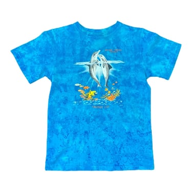 (L) 1996 Blue Taronga Zoo Dolphin T-Shirt 030922 JF