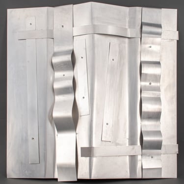 Joan Shapiro Modernist Metal Wall Sculpture