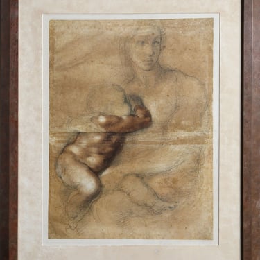 Madonna col Bambino from Disegni di Michelangelo, Michelangelo 