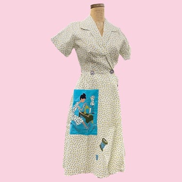 Vintage Allendale Housewife Dress 1960s Retro Size 10 + Mid Century + NEVER WORN//Tags Attached + Fit n' Flare + Floral + Womens Fashion 