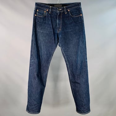 LEVI STRAUSS Size 33 Blue Cotton Straight Selvedge Jeans