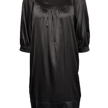 Vince - Black Stretch Silk Tunic Dress Sz S