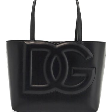 Dolce & Gabbana Black Smooth Calfskin Rectangular Shopping Bag Women