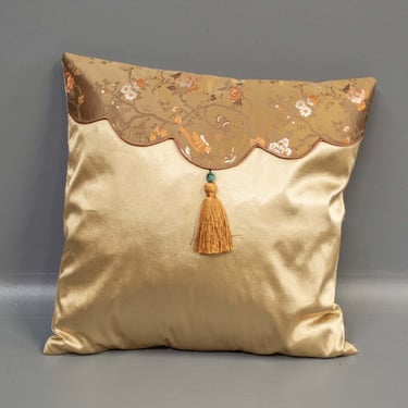 Gold Thai Silk Pillow
