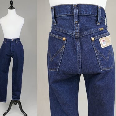 90s Wrangler Jeans - 28 waist - High Waisted - Professional Rodeo Cowboys 1994 Version - Vintage 1990s - 32" length 