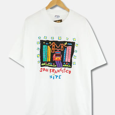 Vintage 1992 Deadstock San Francisco Nite T Shirt Sz XL