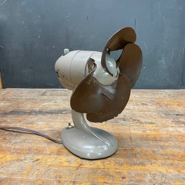 Vulcanized Rubber Pedal Fan Samson Safe-Flex Vintage 1940s Industrial Office Workshop Electric Working 