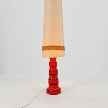 Mid century ceramic handmade floor lamp 1960s Germany 