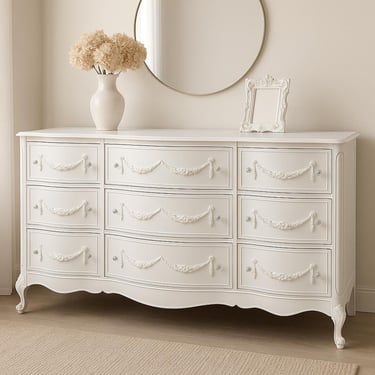 strapless open back dress Burl Veneer Tallboy Deco Dresser – Curated Spaces main image 1