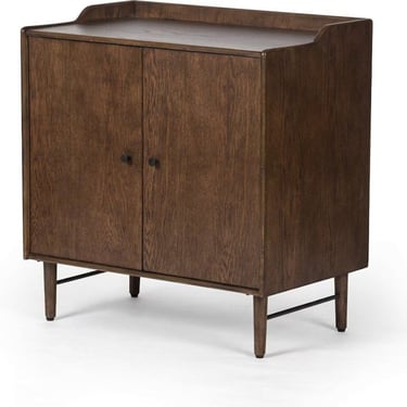 Wells Moreau Small Cabinet Dark Toasted Oak