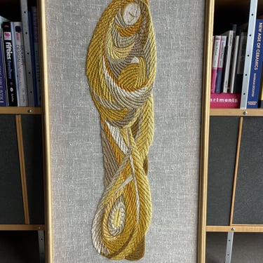 Mid Century Vintage 70's Ron Brejtfus Large Textile | Atomic