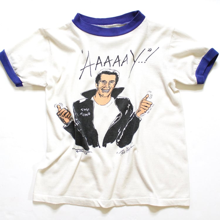 1976 The Fonz Vintage Ringer T-Shirt - Kids Size | 515Vintage