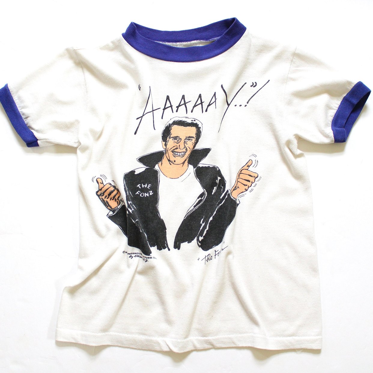 1976 The Fonz Vintage Ringer T-Shirt - Kids Size | 515Vintage