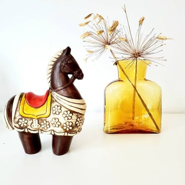 Mid Century Ceramic Bitossi Style Horse 