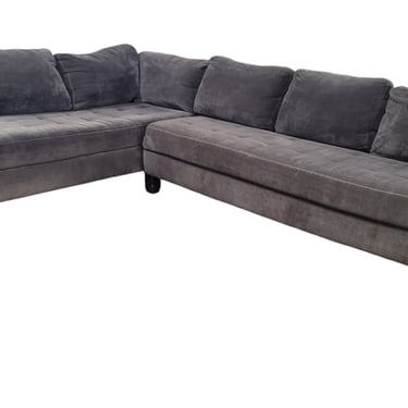 Charcoal Navy L-Shaped Sectional