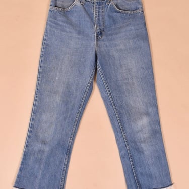 Blue 70s Orange Tab Raw Hem Jeans By Levis, 29