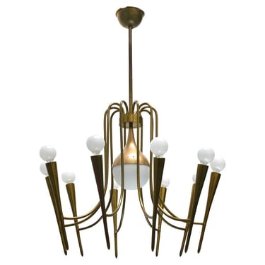 1950s Italian Midcentury Italian Chandelier