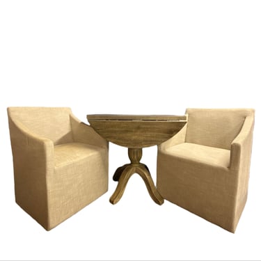 RH Dining Chairs with Bistro Table