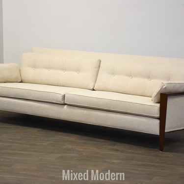 Walnut Mid Century Modern Sofa 