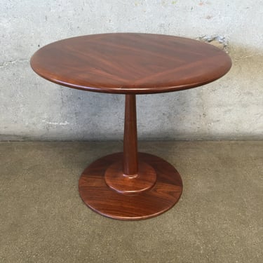 Mid Century Modern Solid Walnut Side Table