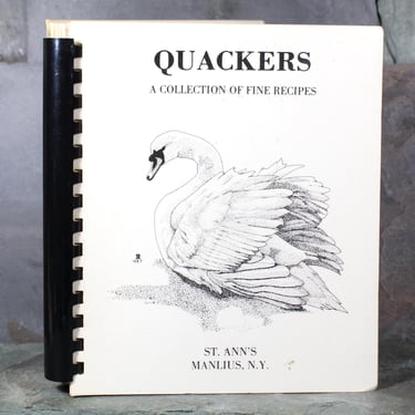 MANLIUS, NEW YORK - St. Ann's Quackers Cookbook | 1970s Community Cookbook | Bixley Shop 