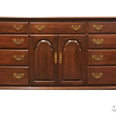 ETHAN ALLEN Georgian Court Solid Cherry Traditional Style 74" Triple Door Dresser 11-5203 - 225 Vintage Finish 