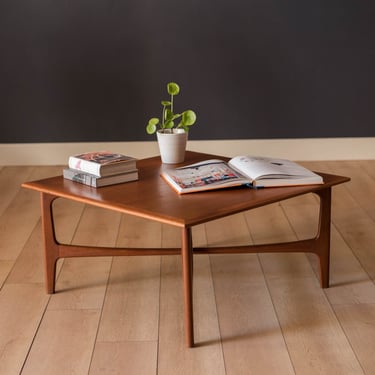 Danish Modern Teak Square Coffee Table by Folke Ohlsson for Dux 