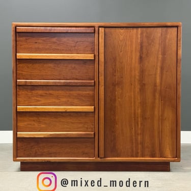 Modern Cherry Armoire Dresser 