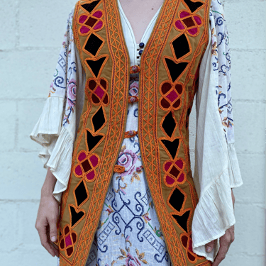 You're Welcome To My Heart 60's Colorful Moroccan Vest