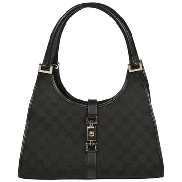 Gucci Black GG Jackie Handbag