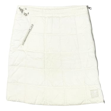 Chanel White Nylon Puffer Skirt