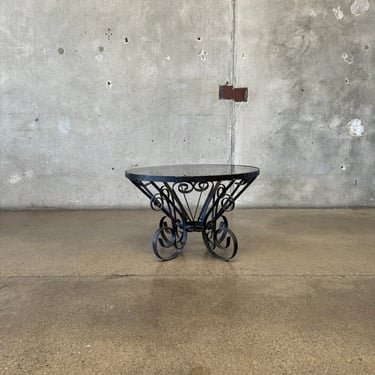 Mid Century Steel and Glass Table