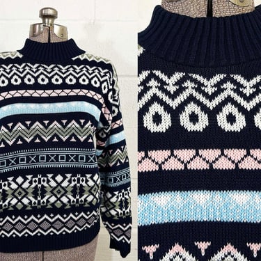 Ecuadorian Wool Sweater 90s Fair Isle Snowflake Print | Shop Exile