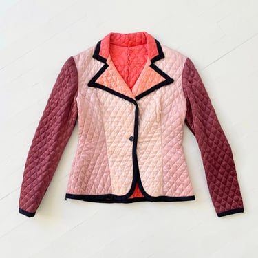 1970s Quilted Colorblock Jacket 