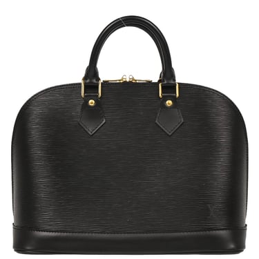 Louis Vuitton 1997 Black Epi Alma Handbag M52142