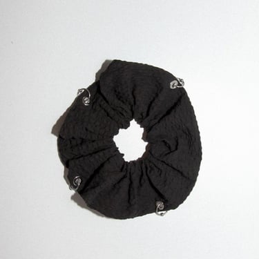 KkCo Pierced Scrunchie - Onyx