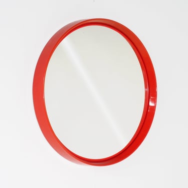 Round Red Mirror 