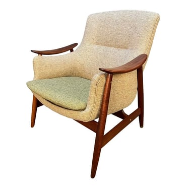 Vintage Scandinavian Mid Century Modern Lounge Chairs by Gerhard Berg for Vatne Mobeklfabrik 