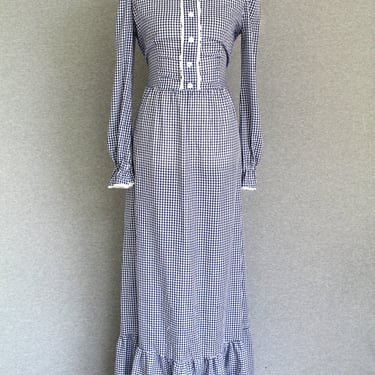 Cottage to the Core - Blue Gingham - Prairie - Maxi - Estimated size L 